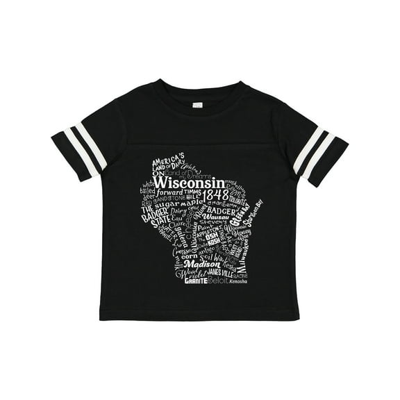 Inktastic Wisconsin State Word Salad Boys or Girls Toddler T-Shirt