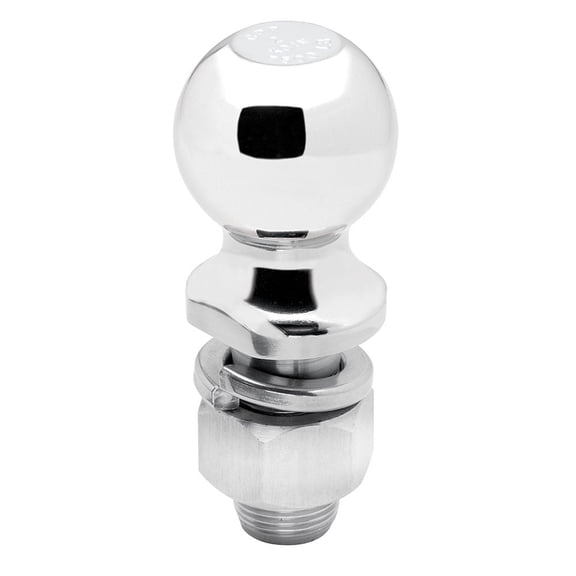 Reese 63909 Packaged Class IV Hitch Ball, Chrome - 2" Ball x 1" x 2-1/8", 7,500 lbs.