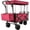 Red, variant on Happbuy Collapsible Wagon with Removable Canopy, 220lbs Heavy Duty Foldable Beach Wagon with Big Wheels