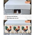 thumbnail image 7 of Rooster Bed Skirt Farm Chicken Rustic Animal Bed Skirts Queen Size 18 Inch Drop, Wrap Around Dust Ruffle&nbsp;Bedskirt with Adjustable Elastic Belt for Queen Size Beds, 7 of 7
