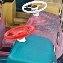 LOLIPPYY Toddler Driving Simulator Red Plastic Steering Wheel Toy For Kids 1Pack