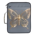 thumbnail image 2 of Haosy Accordion File Organizer Zipper Binder 500 Sheet 6-Tab Expanding File Folder Multi-Pocket 1.2 Inch 3 Ring Luxury Butterfly, 2 of 7