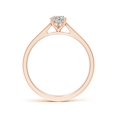 thumbnail image 2 of ANGARA Natural Pear Diamond Engagement Ring in 14K Rose Gold for Women (Size-7x5mm| Color-K| Clarity-I3) | April Birthstone, Anniversary, Jewelry Gift for Women | Natural Diamond Ring, 2 of 10