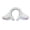 A, variant on batmeuy Hair Hoop Sheep Ear Design Plush Headband Bowknot Bell Decor White Hairband Makeup Washing Accessory