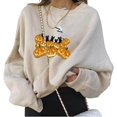 thumbnail image 2 of Pull Ample d'Halloween pour Femmes, Style Citrouille, Sweat à Manches Longues Col Rond pour Adultes, 2 of 6