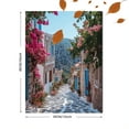 thumbnail image 3 of Mediterranean Village Street Decor Wall Art/Canvas Print，Suitable for Living Room，Bedroom，Bathroom，Office，Hallway Decoration, 3 of 8
