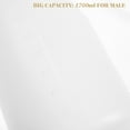 thumbnail image 3 of UPGRATOR 1Pc Portable Urinal for Men White Plastic Bottle with Measurement Graduations, 3 of 8
