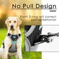 thumbnail image 3 of ThinkPet No Pull Harness Breathable Sport Harness with Handle-Dog Harnesses Reflective Adjustable for Medium Large Dogs,Back/Front Clip for Easy Control L Bright Black, 3 of 9