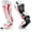 White, variant on Champs MMA Martial Arts Shin Guards Padded, Adjustable Muay Thai Leg Guards with Instep Protection for Kickboxing/MMA Training and Sparring Durable, Professional MMA Equipment