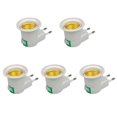 thumbnail image 1 of 5Pcs Lamp Base E27 Eu Plug Adapter With Power On-Off Control Lamp Socket, 1 of 5