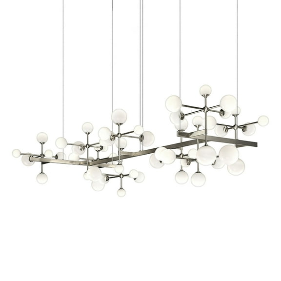Sonneman 2067.13 Nebula 19 Light 96" Wide Led Abstract Chandelier - Nickel