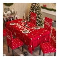 thumbnail image 4 of Juego de 3 manteles navideños, fundas protectoras para sillas, elásticas, extraíbles y lavables, fundas para asientos navideños, 4 of 5