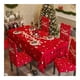 thumbnail image 2 of Juego de 3 fundas navideñas para sillas, fundas para respaldo de silla, fundas rojas para sillas de comedor de Navidad para decoraciones navideñas de comedor, 2 of 5