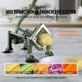 thumbnail image 4 of KFFKFF Potato Dicer, French Fry Maker with Stainless Steel Blades of 1/2", 3/8", 1/4", Hand-Operated Vegetable Chopper with Suction Cups, Ideal for Potatoes, Cucumbers, Carrots, and Other Vegetables, 4 of 9
