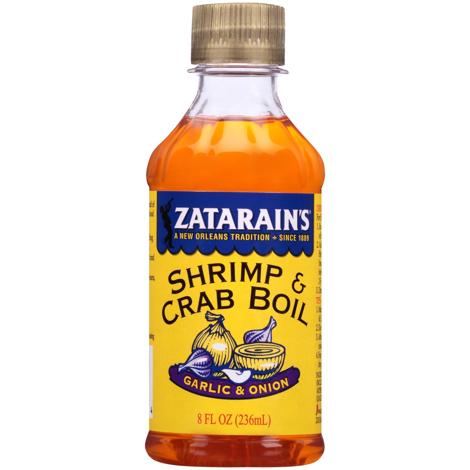Zatarain's New Orleans Style Liquid Crab Boil With Garlic & Onion, 8 oz