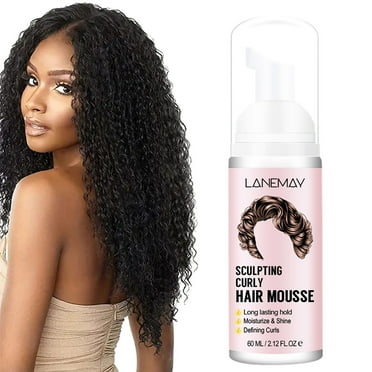 Beessbest Firm Hold Mousse Alcohol Free Non-Drying, Non-Flaking Lightweight Formula Tames Frizz & Conditions Thermal Protection Up to All Hair Types Curly Hair Elastic Foam Styling