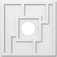 thumbnail image 1 of Ekena Millwork CMP20KX-05000 20 Pouces OD x 5 Pouces ID Carré Knox Architectural Grade Médaillon de Plafond Contemporain PVC, 1 of 4