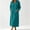 Green, variant on Women's Long Hooded Zip Front Robe, Full Length Long Sleeve Housecoat with Pockets for Sleepwear and Loungewear