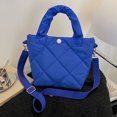 thumbnail image 3 of Bolso Cruzado para Mujer Bolsos Mano Con Rombos Hilo Bordado (azul), 3 of 9