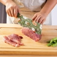 thumbnail image 4 of TJ POP Kitchen Knife Set 3-Piece, Non-Stick Stainless Steel Chef‘s Knife Set, Food Grade Color Printing Cute Animals Pattern Knives Set, Professional Sharp Knives for Kitchen (Green), 4 of 8