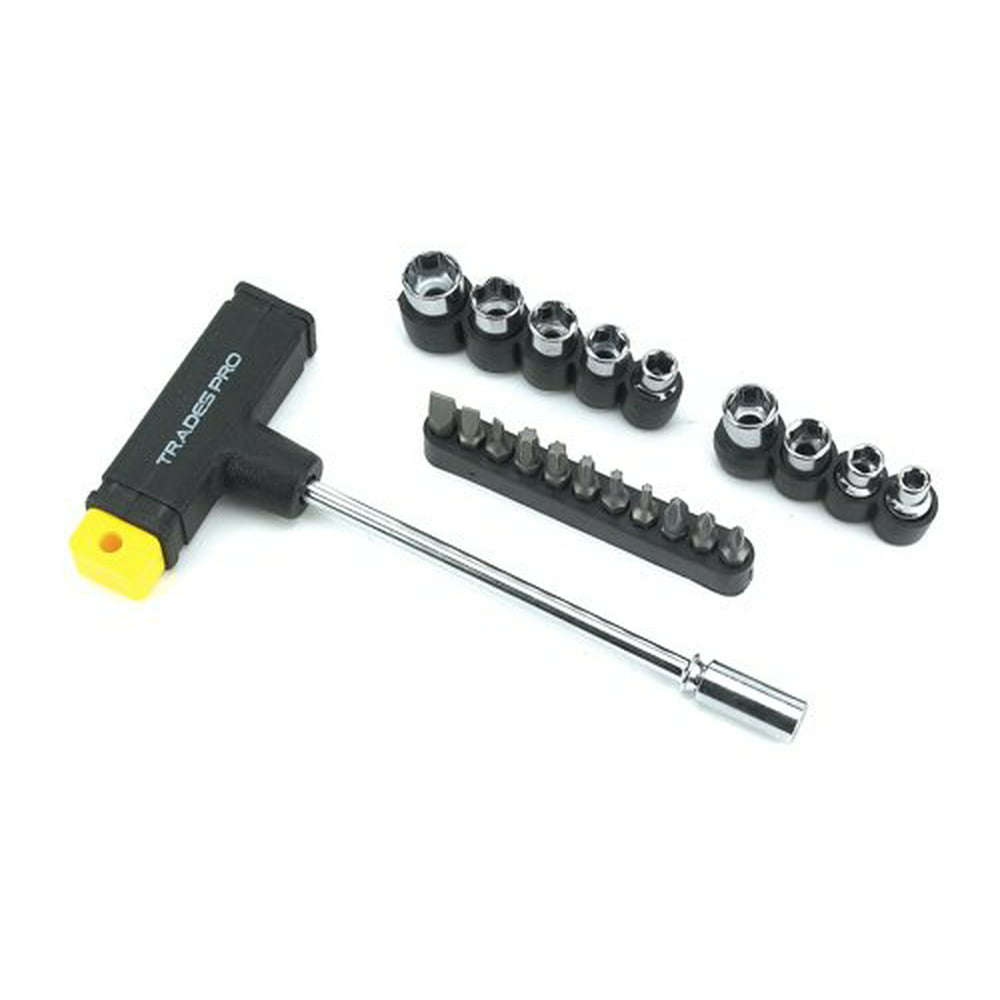835753 TDriver Socket and Bit Set, 12Piece, Includes 1/4Inch drive Thandle driver By