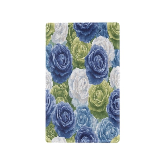 Light Switch Cover Switch Plate Outlet Cover Plug Cover for Electrical Unused Outlet Cover Blue and Green Roses Pattern