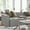 Gray, variant on Merrick Lane Modern Fabric Foam Hardwood Polyester Solid Print Armchair with Arm Rest, Cream