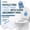 Unscented (White), variant on Lunderg Toilet Bowl Liners with Lemon Scented Super Absorbent Pads - Value Pack 20 Count Universal Fit. Disposable Toilet Bags to Convert Any Home, Boat or Camping Toilet in a Dry Toilet