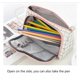 thumbnail image 3 of Veeki Large Pencil Case Big Capacity Pencil Bag Storage Pouch Desk Organizer Marker Pen Case Simple Stationery Bag Pencil Holder, 3 of 5