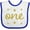 White and Royal, variant on Inktastic 1st Birthday One Gold Boys or Girls Baby Bib