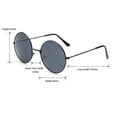 thumbnail image 2 of Boyscolos Small Round Polarized Sunglasses for Men Women Hippie Classic Vintage Circle Metal Frame Sun Glasses Gold One Size, 2 of 2