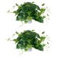 thumbnail image 1 of Monstrate 2 uds plantas artificiales plantas de simulación en maceta hoja verde de imitación plástico interior exterior decoración de la boda del hogar Decoración del hogar Verde Hoja Monstrate HA084271-01, 1 of 1