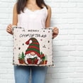 thumbnail image 2 of Christmas Gnomes Pillow Covers 24x24 Inch Decorative Throw Pillow Cover, Xmas Tree Gifts Snowflake Winter Wooden Sofa Pillowcases Accent Cushion Case Home Decor Bedroom Living Room, 2 of 6