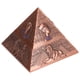 thumbnail image 1 of Cenicero piramidal de cobre, un juego de fumadores único y un regalo decorativo, legado del faraón inspirado en Egipto, 1 of 8