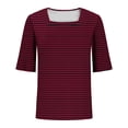 thumbnail image 3 of Blusas de Manga Corta para las Mujeres, Moda Verano Impreso, Blusas de Cuello Redondo, Chaqueta de Manga Corta para las Mujeres, 3 of 6