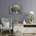 thumbnail image 6 of Luxe Metal Art 'Buffalo Bison III' by Ryan Fowler, Metal Wall Art, 24"x16", 6 of 8