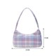 thumbnail image 2 of Bolso De Hombro Mujer Bolso para axilas de tela con patrón a cuadros, pequeños para mujer, de mano diario con cremallera, 2 of 5