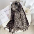 thumbnail image 1 of Bufanda a cuadros de lujo para mujer, chal largo de Cachemira, Foulard de Pashmina con borlas, nuevo diseño, invierno, 2022 Fivean unisex, 1 of 2