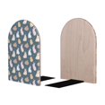 thumbnail image 2 of Lsque Cute Rabbit Printed Wood Bookends,Non-Skid Bookend for Shelves,Heavy Duty Support Bookends,Non-Slip Foam Pads for Office, Home, and Library,1 Pair, 2 of 8