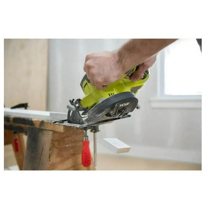 RYOBI ONE 18V Cordless 5 1 2 in. Powered Circular Saw Kit with 4.0 Ah Battery Charger and Operated Tools Walmart