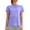 Purple, variant on SHITINN Women's Casual Loose Fit Round Neck Short Sleeve T Shirt with Back Cutout for Daily Wear Women Short Sleeve Tops Lightweight Tops & Blouses Womens Tee