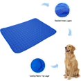thumbnail image 3 of Summer Cooling Mat & Sleeping Pad- Water Absorption Top, Materials Safe, Easy Carry, EZ Clean. Keep Cooling for Pets, Kids and Adults.(Navy Blue, 28" x 22"), 3 of 5