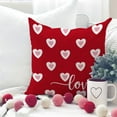 thumbnail image 2 of Valentine''s Day Pillow Covers 16 x 16 Inch Set of 4, Valentines Decor Polka Dots Red Hearts Love Buffalo Plaid Bowknot Decorative Pillowcases for Home Sofa Couch Cushion Decoration G442-16, 2 of 6