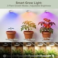 thumbnail image 3 of Rechargeable Grow Light 6 Pack, Full Spectrum LED, Magnetic Plant Light for Indoor, 6500K, Stepless Dimming with Timer Remote, for Shelf, 3 of 10