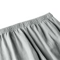 thumbnail image 5 of Casual Pants for Women Elastic Waist Linen Blend Wide Leg Culottes Casual Trousers with Pockets, 5 of 6