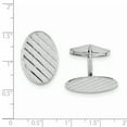 thumbnail image 2 of 925 Sterling Silver Rhodium-plated Cuff Links, 2 of 5