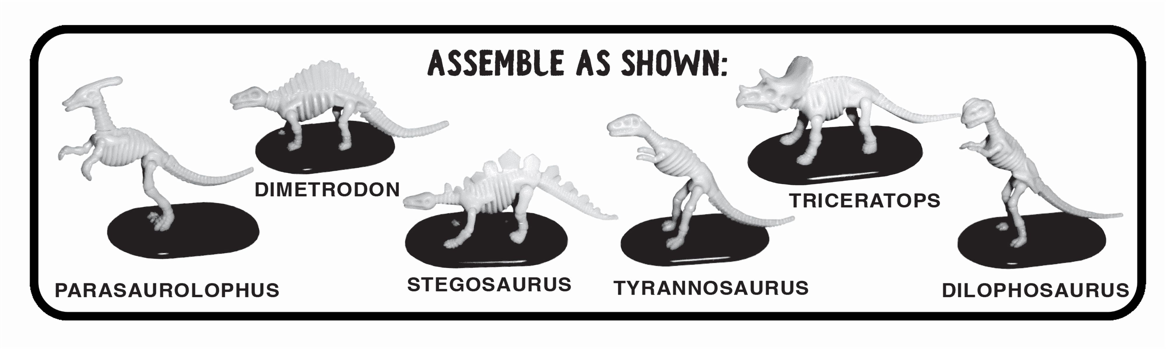 Dinosaur Fossil Dig Set with tools, 6 styles, child ages 3 and up, by Way to Celebrate
