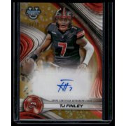 2024 Bowman University Best TJ Finley #BOA-TF Best of 2024 Autographs Gold Refractor SN,AU