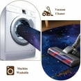 thumbnail image 7 of Round Area Rug 3 Ft, Blue Purple Sky Washable Non-Slip Circle Carpet for Living Room/Bedroom, Modern Black Star Night Nature Scenery Low-Profile Small Floor Mats Collection Rugs for Indoor, 7 of 7