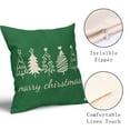 thumbnail image 7 of ABSOP Christmas Tree Pillow Cover Set of 2 18x18 Inch Xmas Winter Cotton Linen Decorative Throw Pillow Case Merry Christmas Outdoor Cushion Cover for Home Couch Sofa Holiday Decor Green, 7 of 7